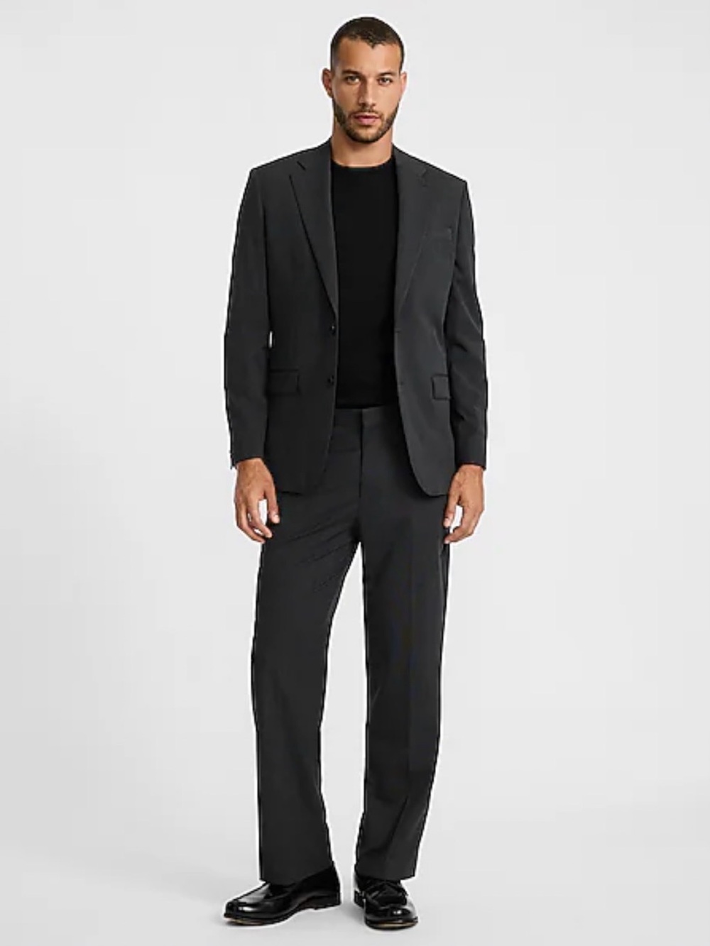 EXPRESS || Men's Dark Charcoal Pinstriped Blazer. Sz. 42R